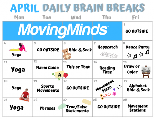 April Daily Brain Breaks